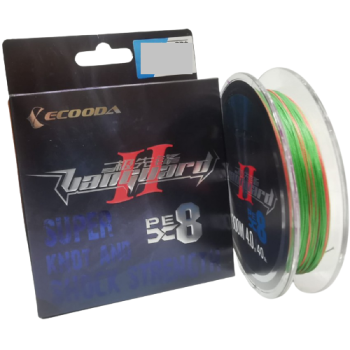 Шнур ECOODA Vanguard II PEX8 300 м  (#5.0 0.37мм 50Lb 22.7кг) цвет мультиколор