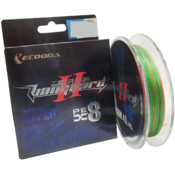 Шнур ECOODA Vanguard II PEX8 300 м  (#6.0 0.40мм 60Lb 27.2кг) цвет мультиколор