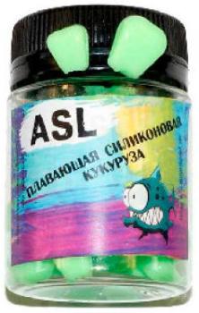 Силиконовая приманка ASL съедобная Кукуруза цв. № 642, вкус- укроп