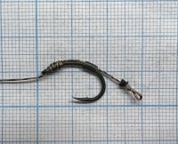Монтаж на лидкоре (Кормушка Caiman In-Line Flat Method Feeder M 40гр.)+Крючок К105 тефлон №8_1