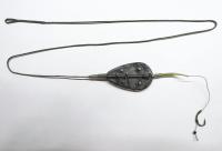 Монтаж на лидкоре (Кормушка Caiman In-Line Flat Method Feeder M 40гр.)+Крючок К105 тефлон №8_0