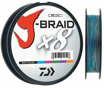 Шнур плетёный Daiwa J-Braid X8 150м  0,10мм (мультиколор)