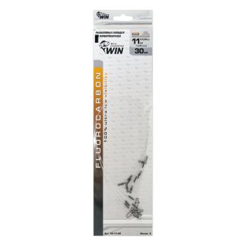 Поводок Win Fluorocarbon 0,60 mm 11 кг 30см (5 шт) FC-11-30