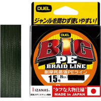 Шнур плетёный Duel Big PE Braid Line 135м Dark Green X4 # 2.5 16кг 0.27мм