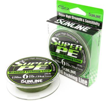 Шнур плетёный Sunline New Super PE, 150 м, Dark Green, #2.5, 25Lb