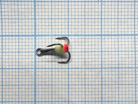 Тройник Dag Master Капля с глазком Белый с кр.Mustad №16 UF