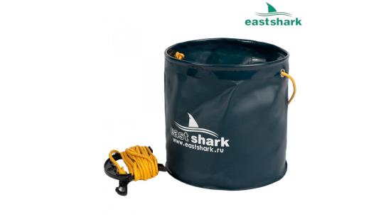Ведро для замеса прикормки круглое син. 21 EastShark