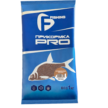 F-FISHING Прикормка для рыбы PRO Холодная вода Мотыль 1кг