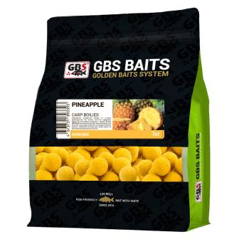 Бойлы GBS вареные прикормочные “PINEAPPLE” (Ананас) 20мм 1кг