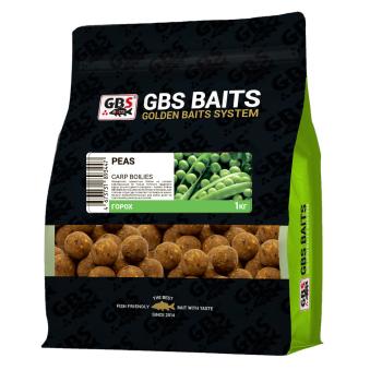 Бойлы GBS вареные прикормочные “PEAS” (Горох) 20мм 1кг
