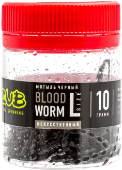 Мотыль искусственный ZUB BLOODWORM ЧЕРНЫЙ