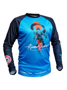 Футболка Volga Baits River Dance Blue & Black c длинным рукавом р50