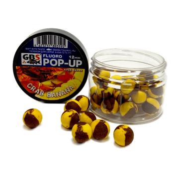Бойлы POP-UP плавающие GBS Crab Banana Краб - Банан (55 г.12 мм.)