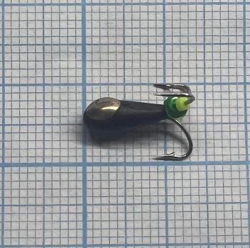 мормышка Чертик верт./отв. с коронкой d=4,0mm, 1,5гр. серебро
