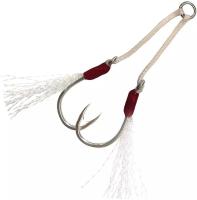 Крючок (пара) Assist VMC 6139 TI (олово) №02 (1 пары)