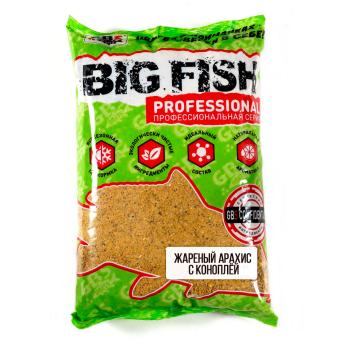 Прикормка GBS 1кг Big Fish Арахис с коноплёй