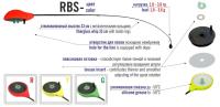Удочка зимняя Bravo Fishing RBS-Y желтая, (хлыст стеклопласт с кольцами)_1