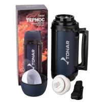 Термос (HS.TM-042) 1700ML (крышка-кружка с ручк, доп.пл.чашка, скл.ручки, ремень) TONAR
