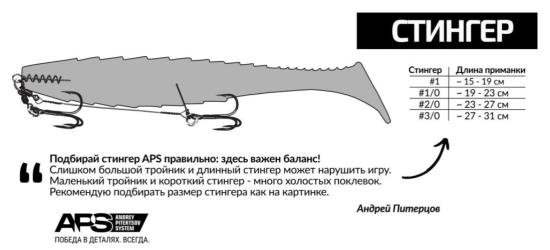 Стингер APS (15-19 см, кр. #1, 22кг) 1 шт.