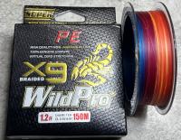 Плетёный шнур PE X9  0.18 мм. 150 м. 9,8 кг. (многоцветный) 