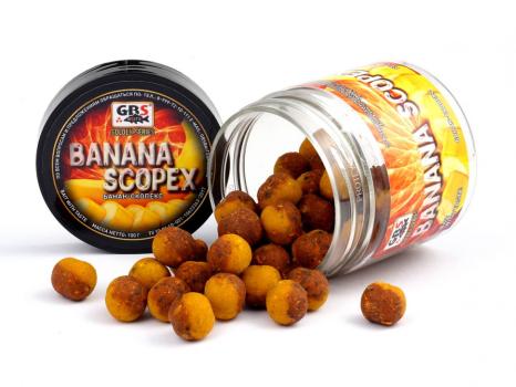 Бойлы GBS насадочные Banana Scopex Банан Cкопекс 15мм (132г, банка)