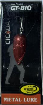 блесна  CICADA SPOON     1#, 2.5гр, оранжевый  GT-32T