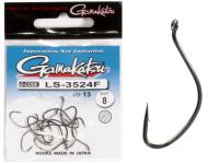 Крючки Gamakatsu LS-3524F NEW LABEL EYED HOOKS BLACK разм. 08 13шт.