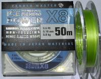 леска плет. ZM ICE POWER  0.10 50m 8x 6 кг.
