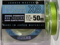 леска плет. ZM ICE POWER  0.12 50m 8x 7.5 кг.