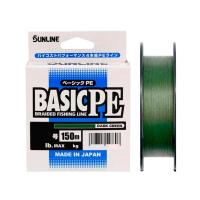 Шнур плетёный Sunline Basic PEx4 150m Dark Green #1.2/ 20lb 9,2кг