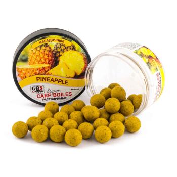 Бойлы GBS насадочные пылящие Pineapple  Ананас 16мм (100 г, банка)