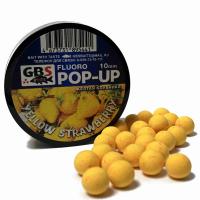 Бойлы POP-UP плавающие GBS YELLOW STRAWBERRY Жёлтая клубника (55 г.8 мм.)