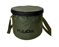 Ведро Kaida ПВХ с крышкой на молнии круглое 13л KY-20-13L