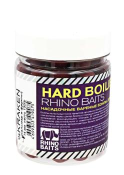 Бойлы вареные насадочные Rhino Baits 14мм Kraken (кальмар и фрукты) 150г банка