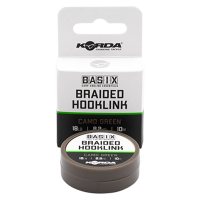 KORDA Поводковый материал Basix Braided Hooklink 18lb 10м Camo green