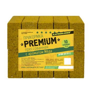 Прикормка прессованная желтая с ароматом мёда PREMIUM 